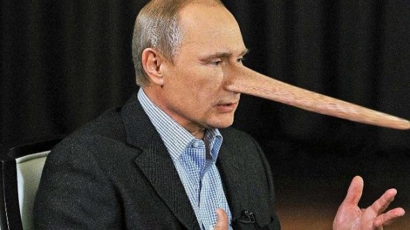 Putin nu pierde nici o ocazie pentru a demonstra că este un mincinos. Ce a inventat de această dată